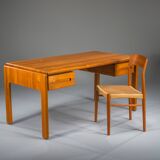 Vintage Danish cabinetmaker desk in teak, 1950s