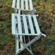 Set of two antique folding garden chairs, ideal for small balconies