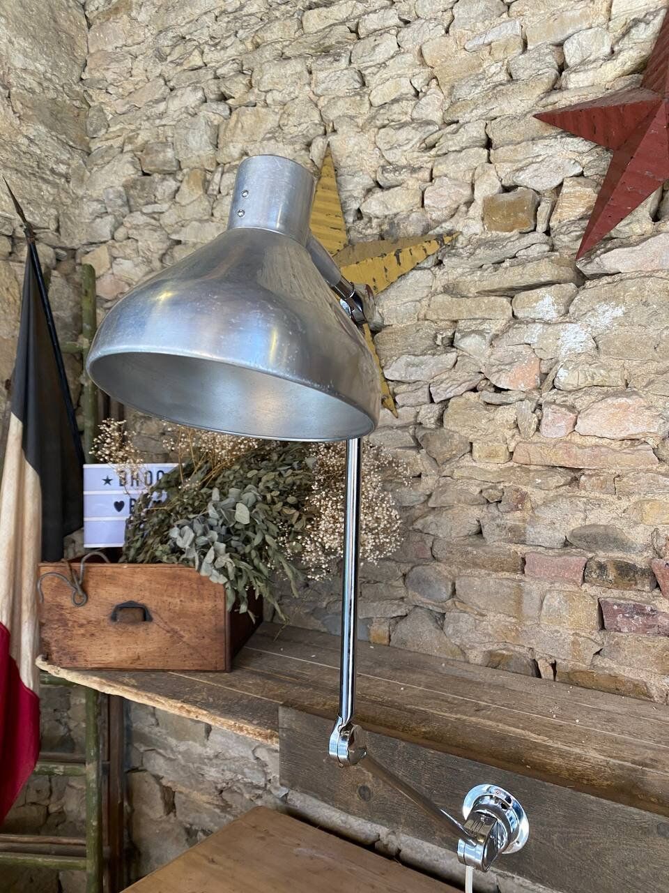 Wall lamp - 2 chrome arms