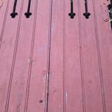 Pair of old openwork shutters