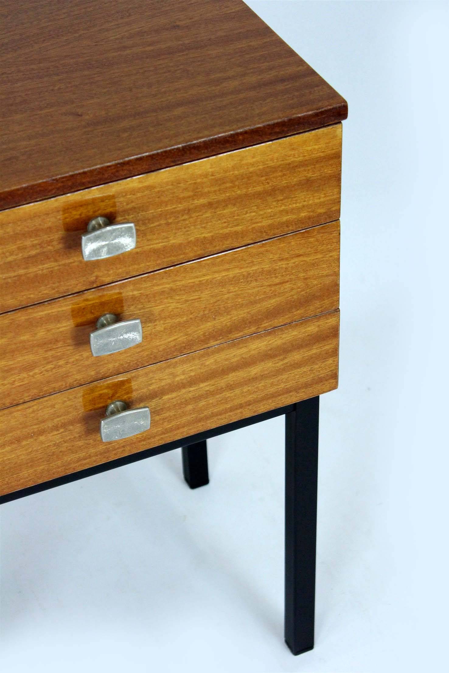 Mid-Century Modern Czechoslovakian Mahogany Nightstands by Up Závody, 1970s