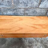 Light wood row TV unit