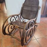 Rocking chair bambou