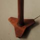 Art Deco floor lamp in mahogany and metal, 1930s