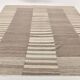 Grey & Beige Handwoven Large Kilim Rug, Turkish Wool Kilim Rug, 322x388 Cm