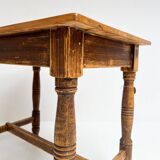 Brocante brown dining table, 1970's