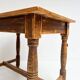 Brocante brown dining table, 1970's