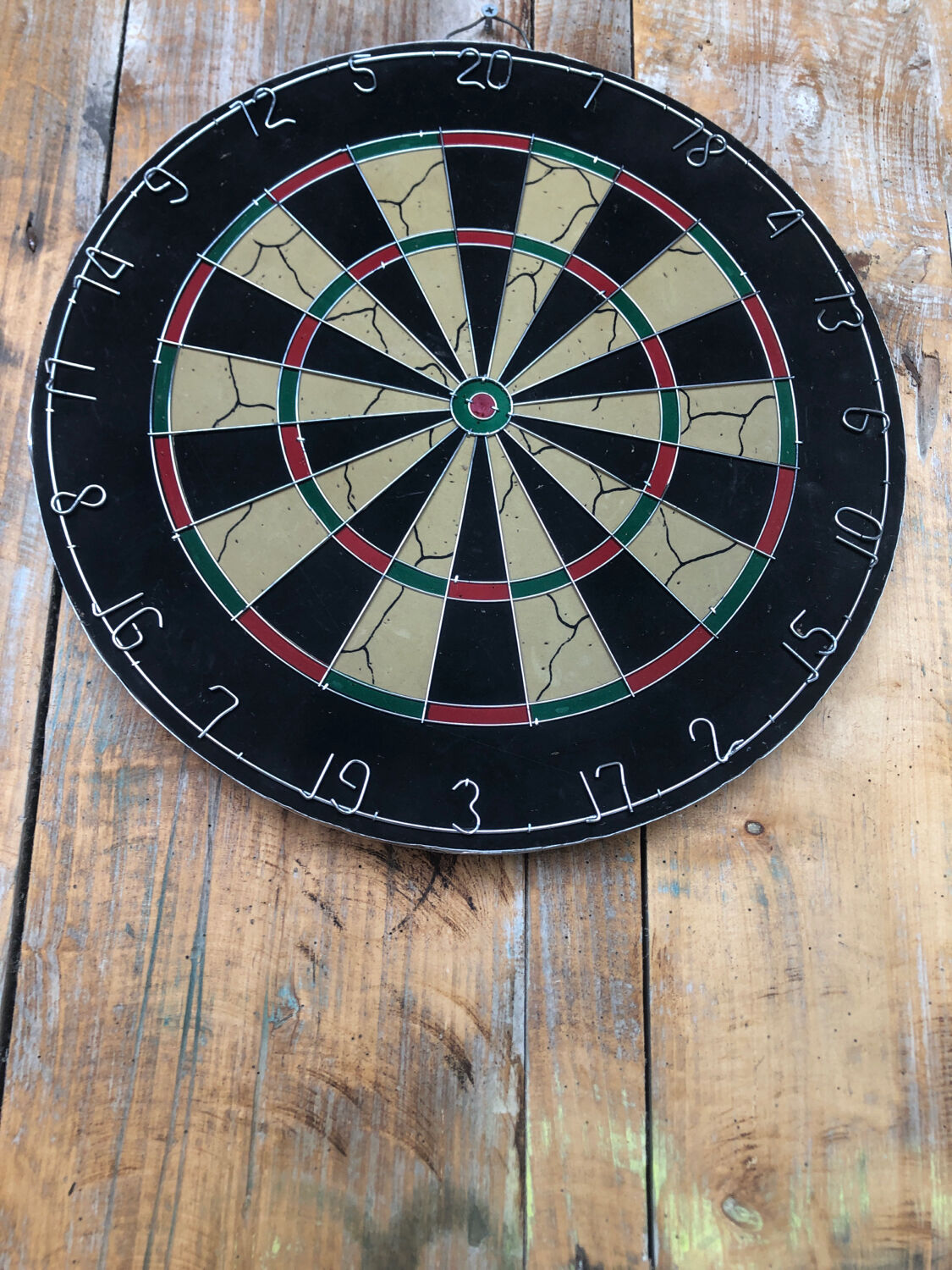 Old vintage dart board target