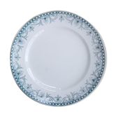 Round plate in Iron Earth Moulin des Loups model Wilbur