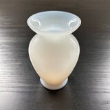 White opaline vase