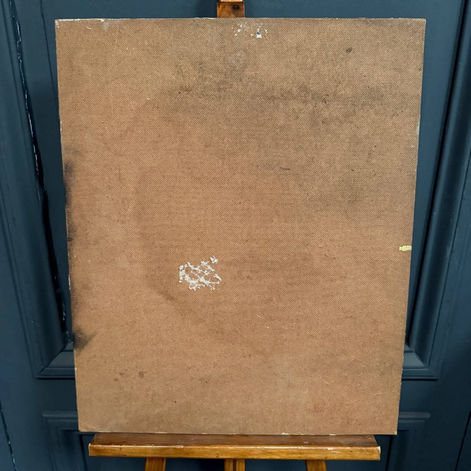 Oil on panel modern composition by François