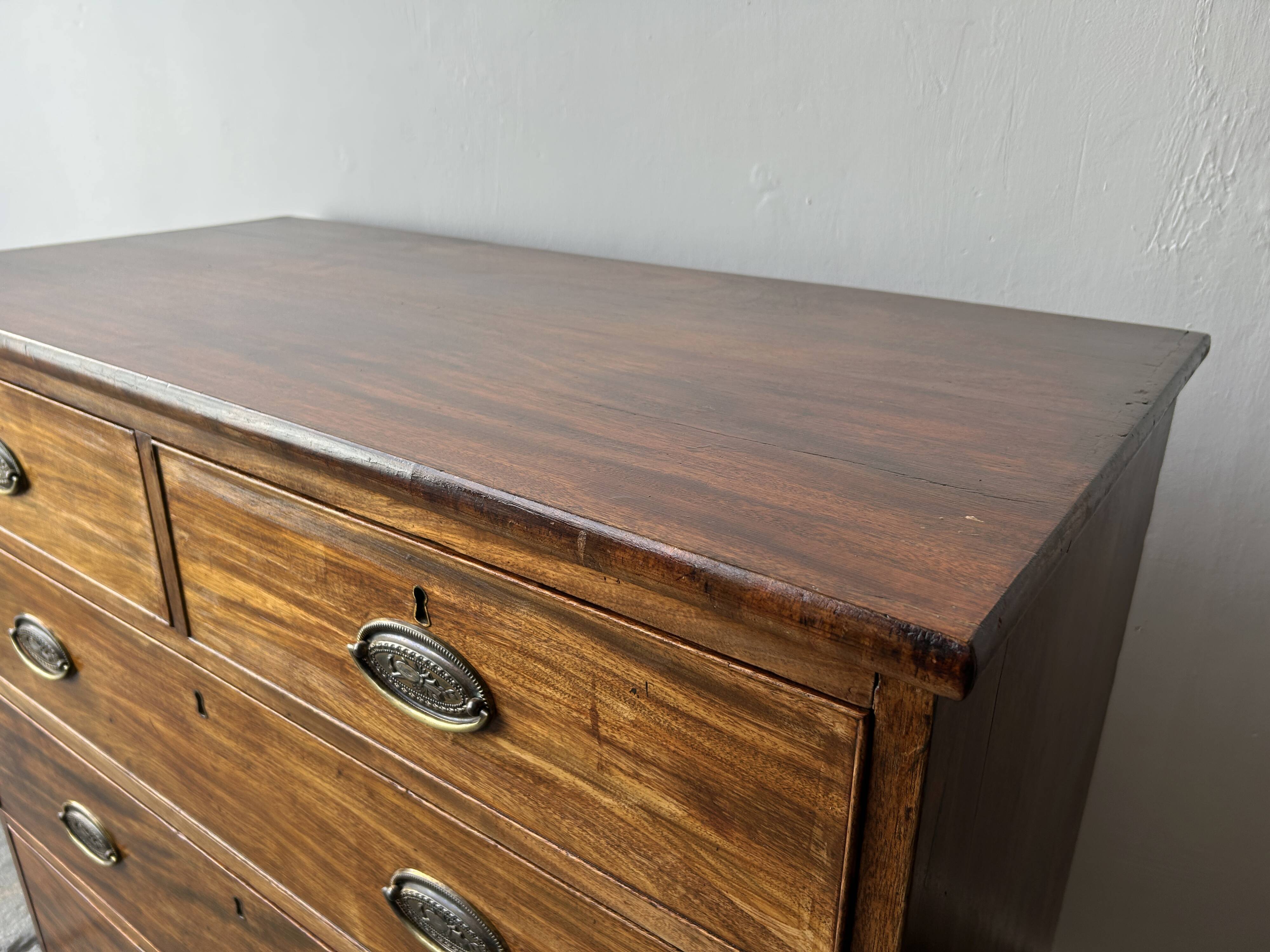 Antique Georgian mahogany two over three chest of drawers 1820–1840