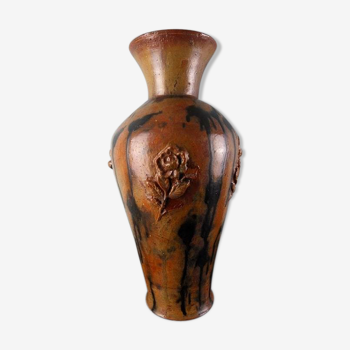 Vase en terre cuite émaillée