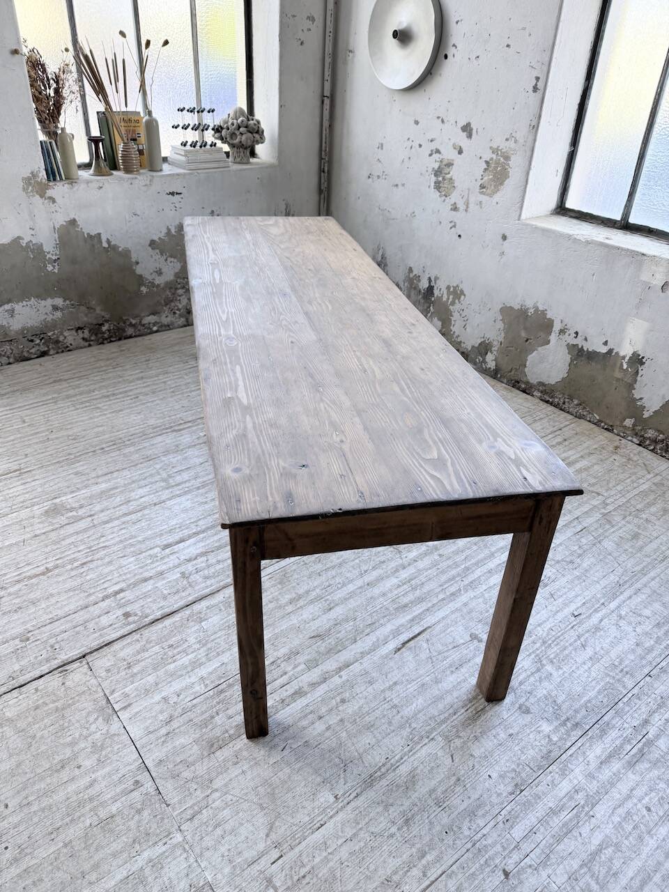 Farm table in pine 1950 250cm