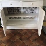 Vintage buffet cupboard restyled cannage