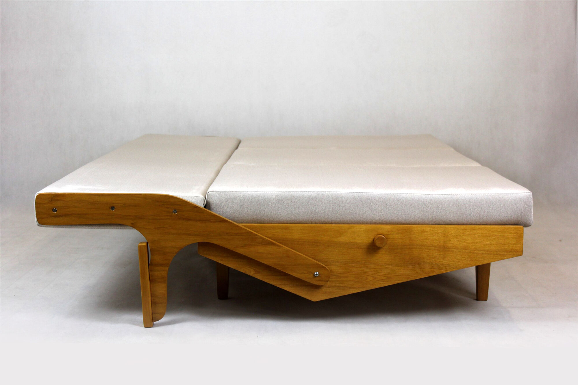 Restored Mid-Century Convertible Sofa from Opp Drevovyroba, 1970s