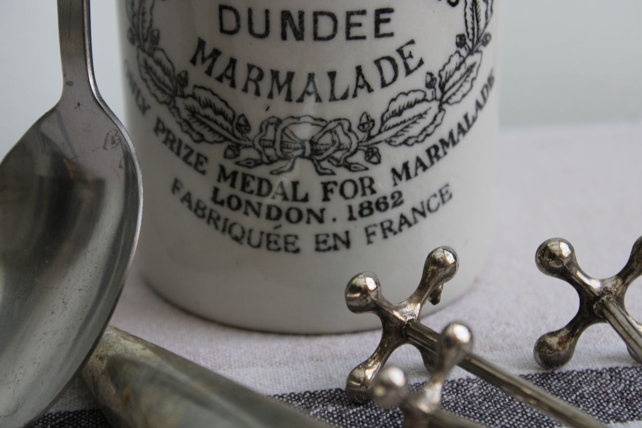 Old ceramic marmalade pot