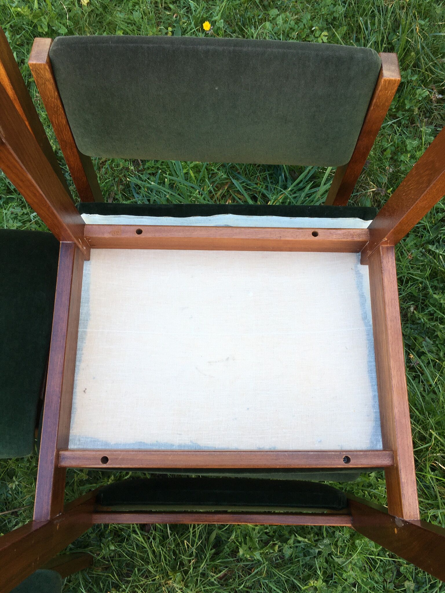 Four chairs with swivel back