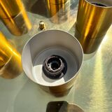 Minimalist 60s brass wall light with 5 sockets Beisl Leuchte, Germany