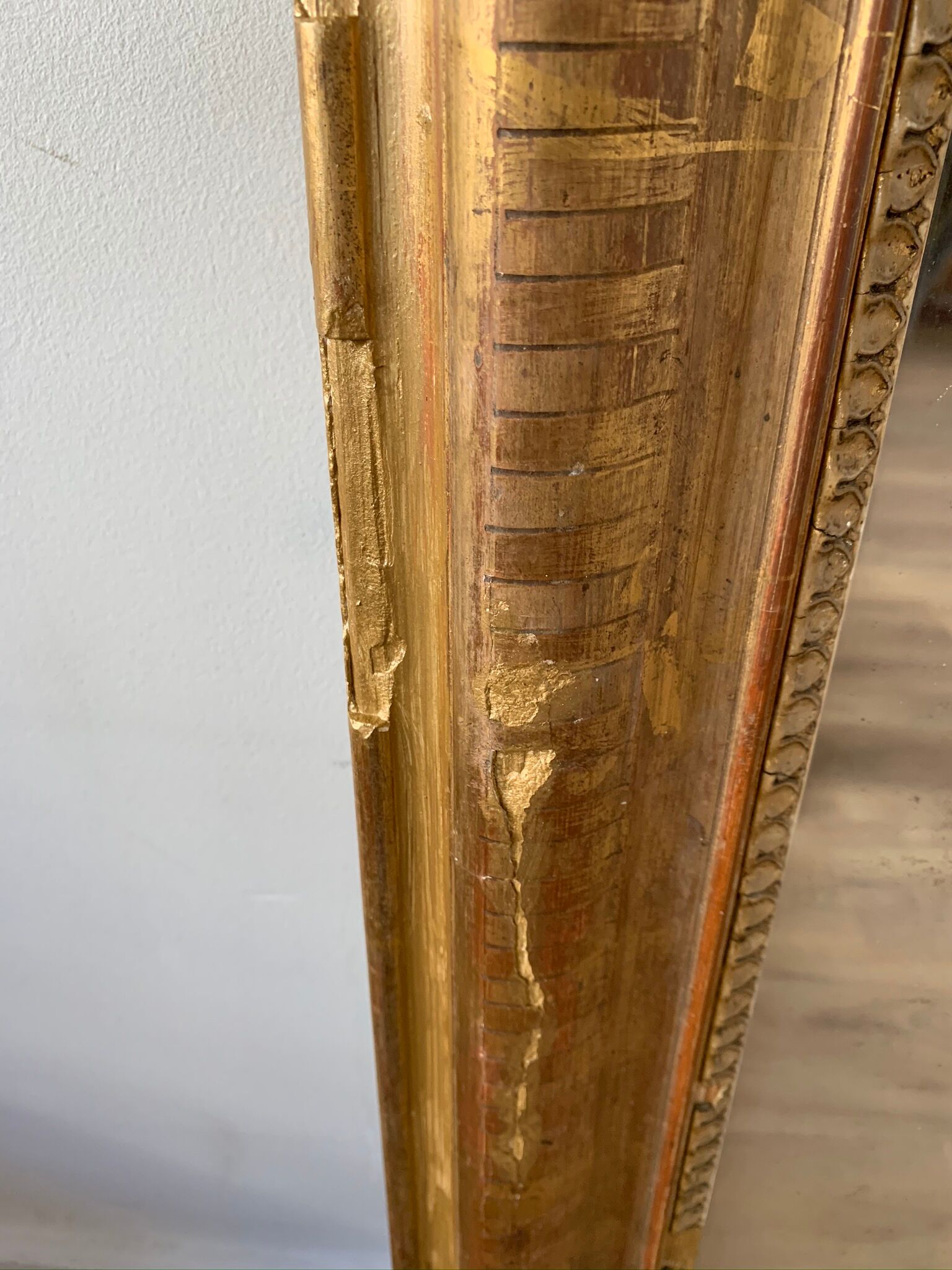 Mirror Louis Philippe old gilded 143x96cm