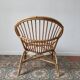 Trio de fauteuils rotin vintage