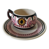 Cup and saucer Paul Fouillen – Quimper – 1950s