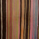 Striped Colorful Vintage Kilim Runner Rug 80 x 363 cm