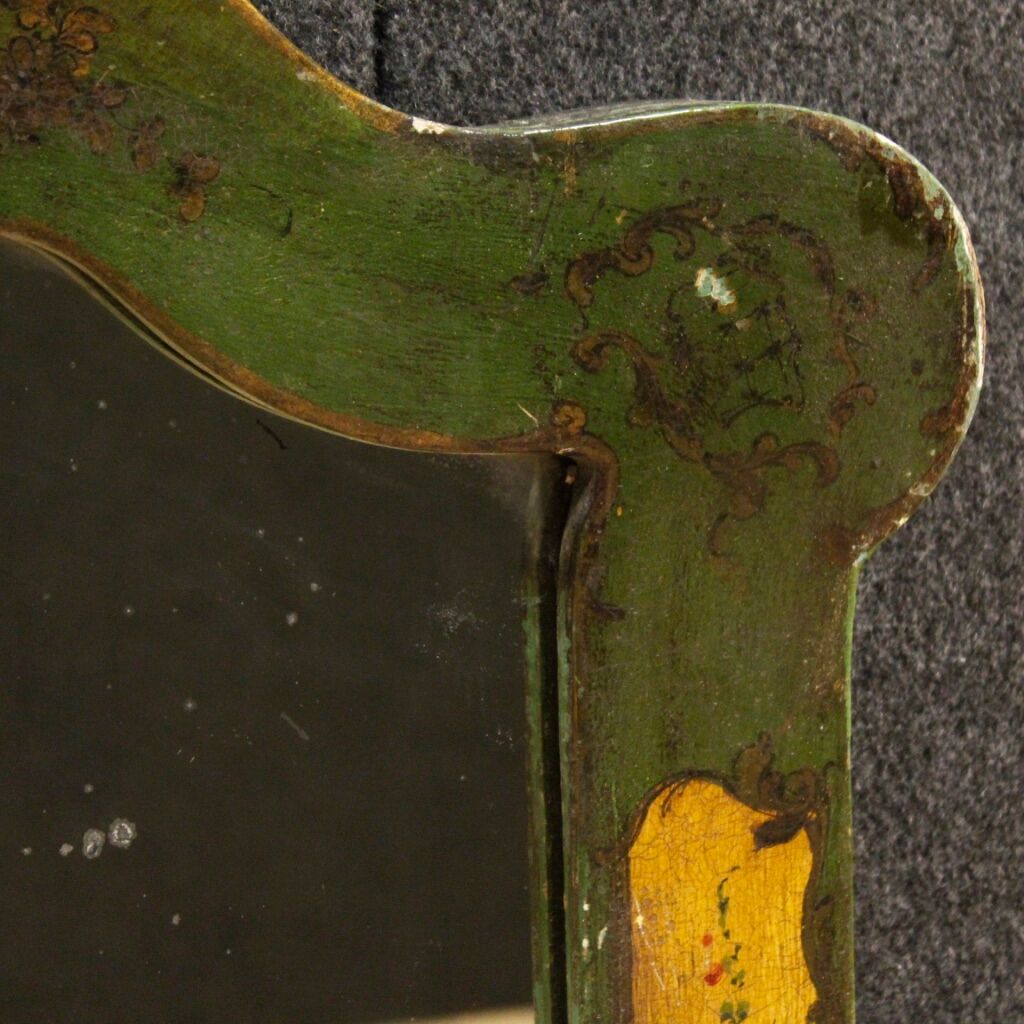 Mirror wooden lacquered and painted 83x115cm