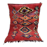 Unique Moroccan Rug - Vintage Art Deco Rug - Boucharouit Rug