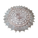 "Peacock" cotton carpet in jute effect 110cm