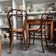 2 Thonet chairs no. 31 in bent beech and caning
