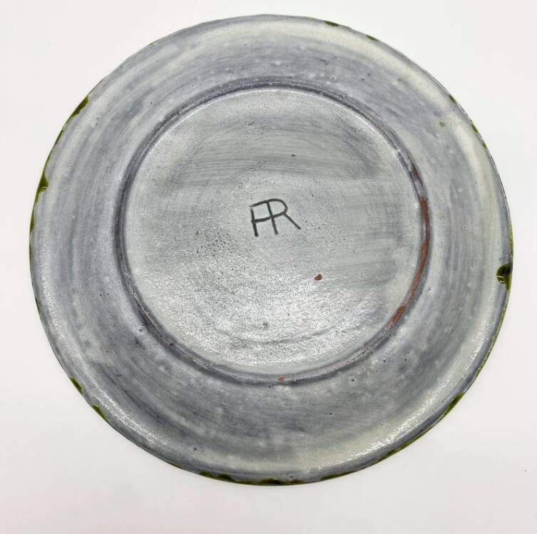 Ceramic plate "Ship", 1950s