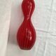 Red glass vase dimension: height -33cm- width -12cm-