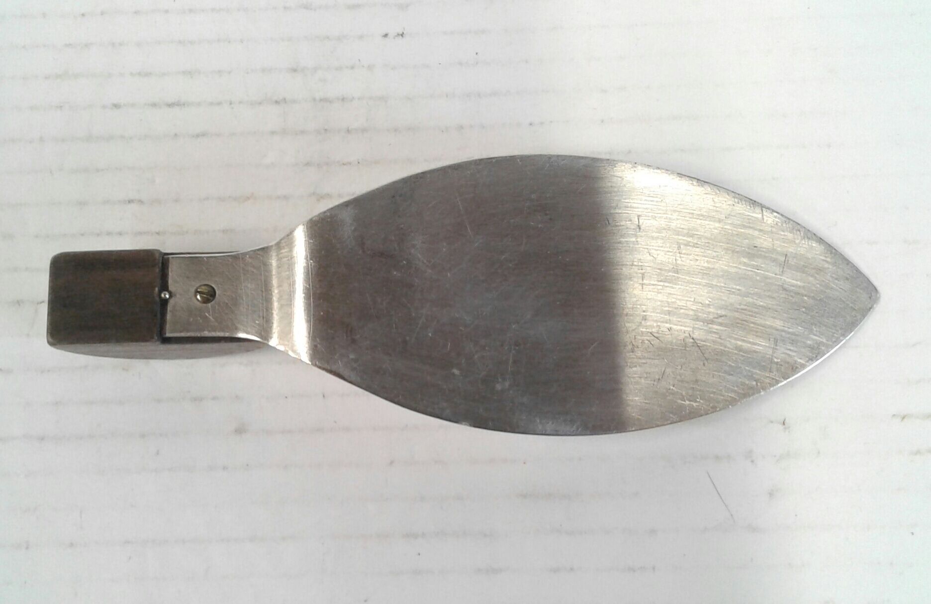Art deco silver metal pie shovel