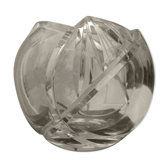 Bohemian Crystal Ball Vase IN BOX
