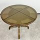 Thonet dining table for 4 people with a glass top.