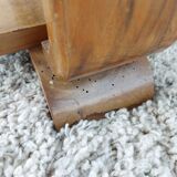 Square art deco pedestal table