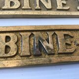 Solid brass door plates