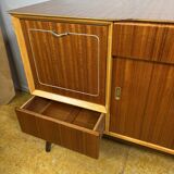 Mid-Century Retro Vintage Teak Cocktail Credenza / Sideboard by Beautility