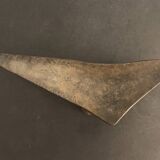 Brutalist metal ashtray or empty pocket signed R. Roux, 1950