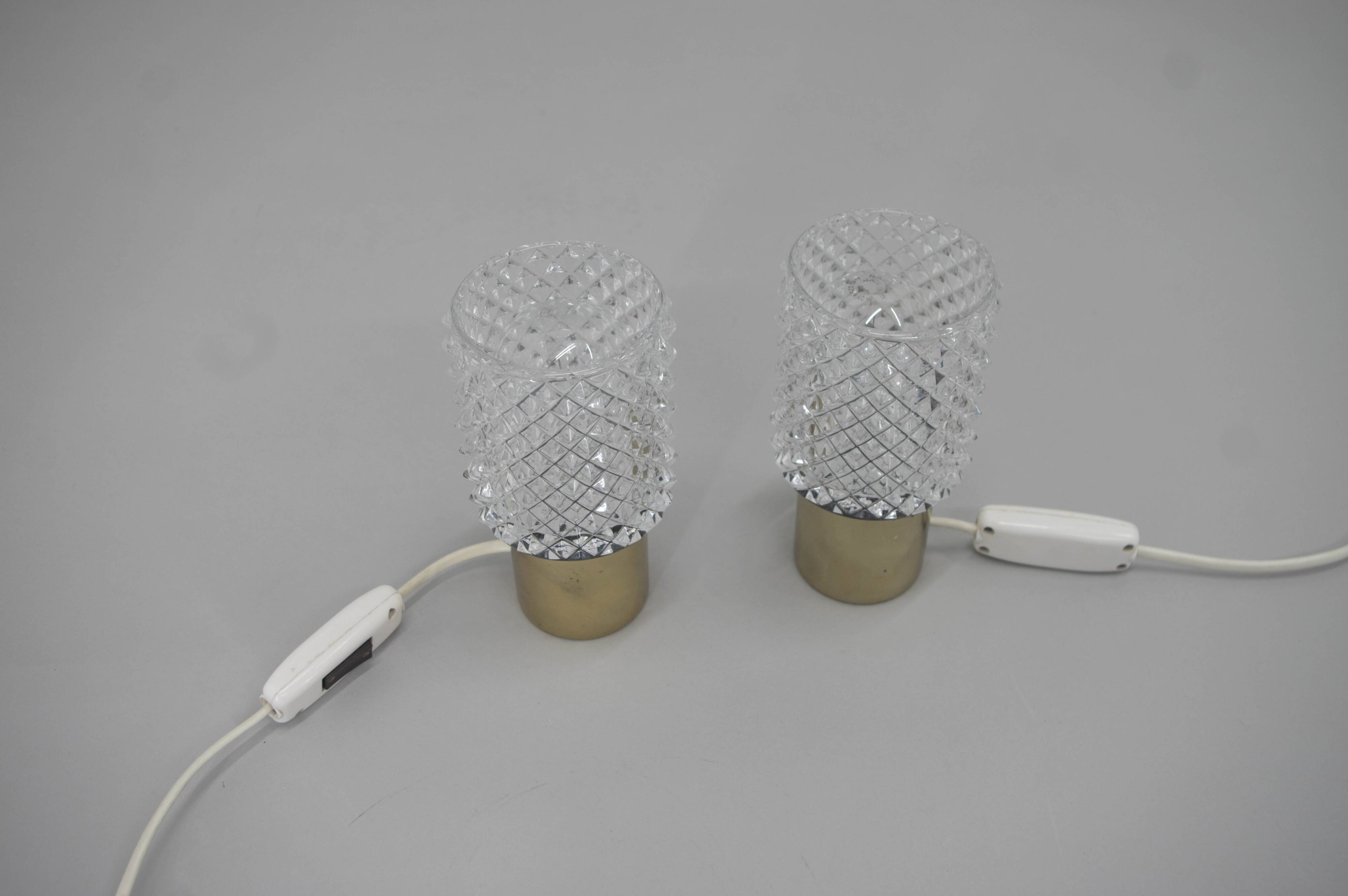 Set of Two Table / Bedside Lamps by Kamenicky Senov, 1960s