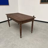 Old walnut bistro table