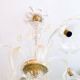 Grand lustre en verre de Murano – 5 bras tulipe