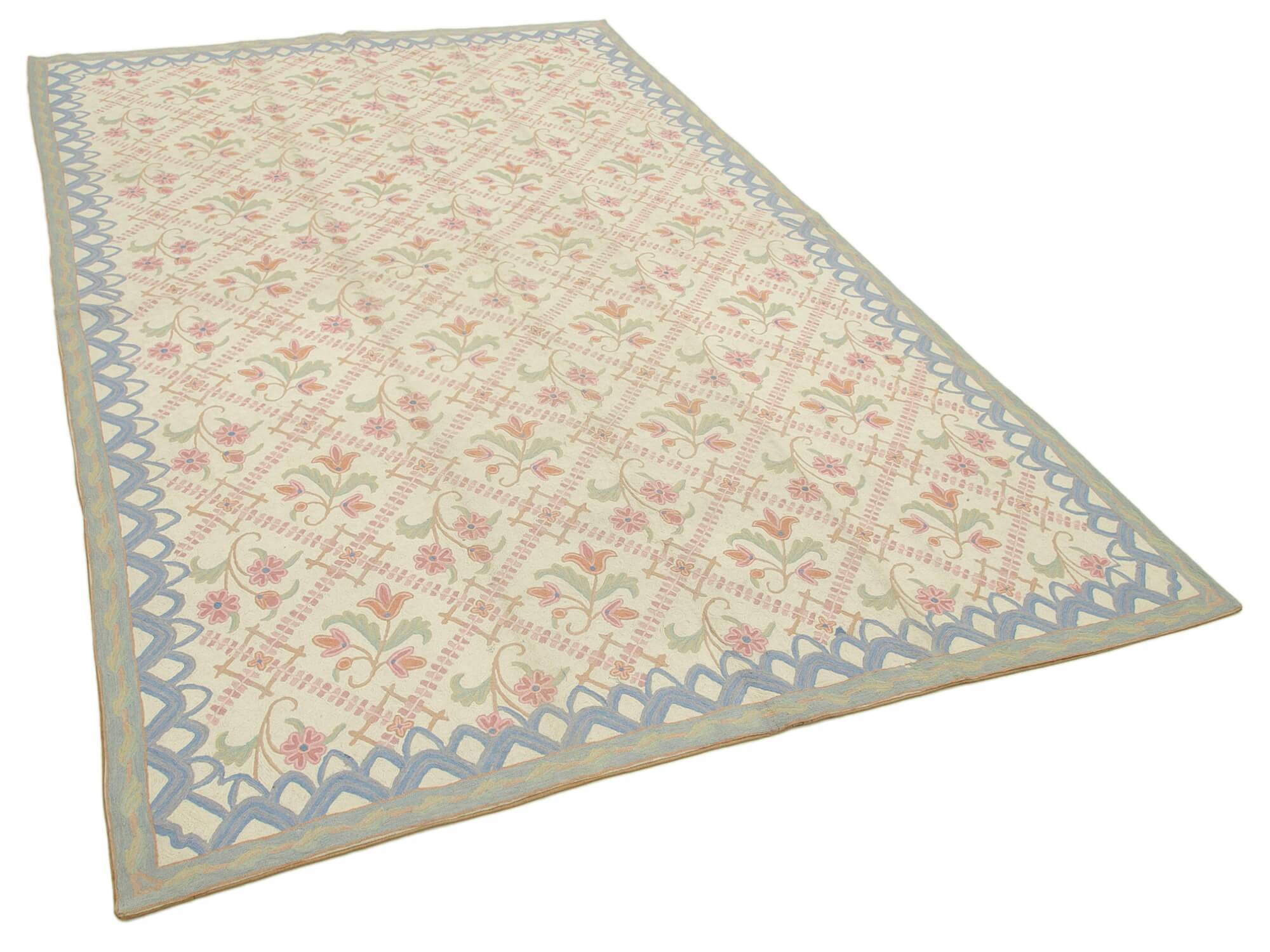 Handmade Vintage Flatweave Needlepoint Kilim 182 cm x 290 cm