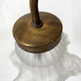 Wall lamp with frosted glass tulip