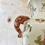 Large ironstone vase, Longchamp, 19th century