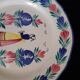 Old HB Quimper Plate Breton Decor Hand Painted