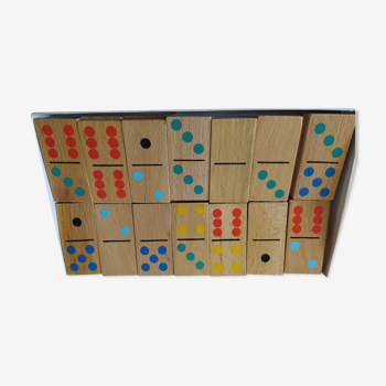 Old wooden domino game