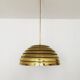 Brass Dome Pendant Lamp by Vereinigte Werkstätten