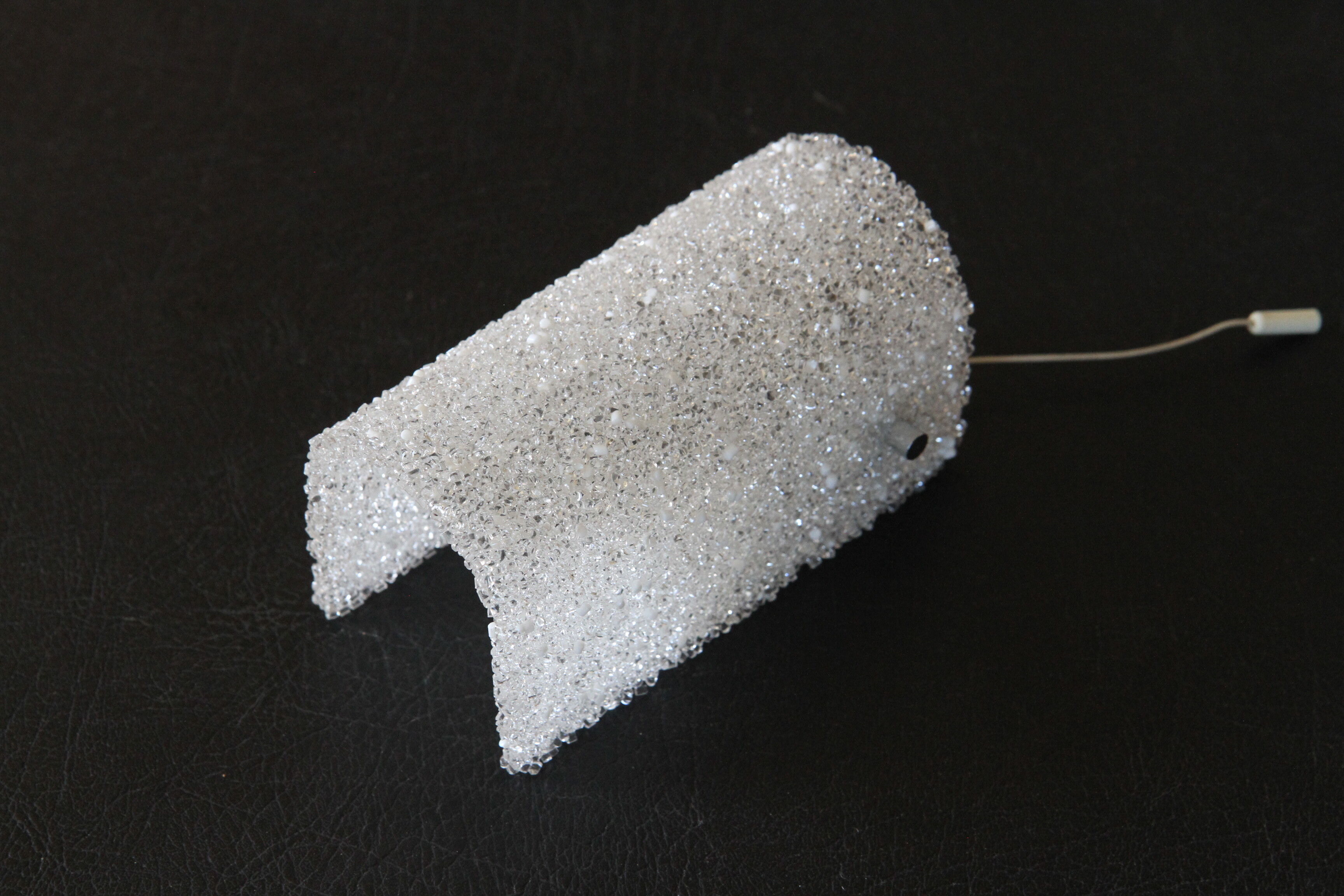 Vintage wall sconce in perspex from the 60s